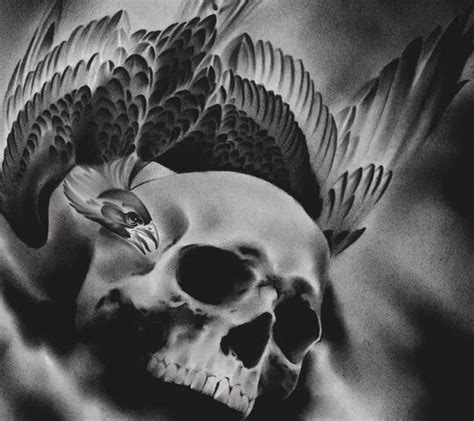 Skull And Bird Wallpaper Download To Your Mobile From Phoneky