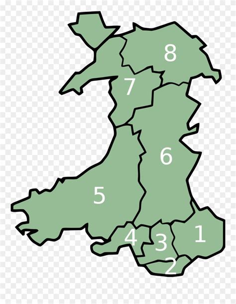 Current Counties Of Wales Clipart (#829965) - PinClipart