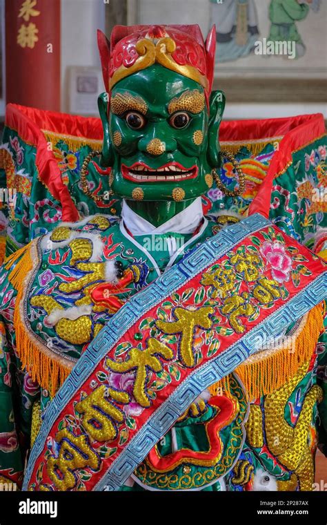 Tainan Taiwan February 4 2023 Statue In The Grand Mazu Temple In