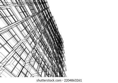 Abstract Architecture Sketch Vector Illustration Stock Vector (Royalty ...