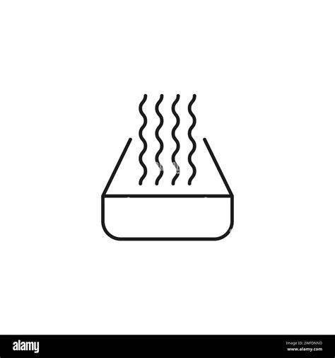 Heat Wave Icon Hot Wave Of Fire Smell Of Food On Oven Steam Of Boiling Water On Stove Vector