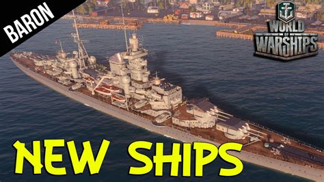 New Russian And German Cruisers World Of Warships New Ships Youtube