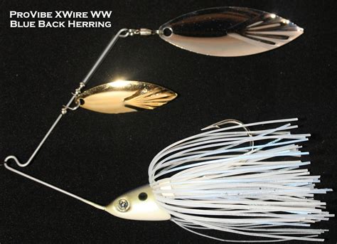 Pro Vibe XWire Spinnerbait W W 1 2 Oz Blue Back Herring Davis