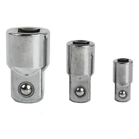 3 Piece Socket Adapter Set Increasing 38 12 34 Female 14 38 1