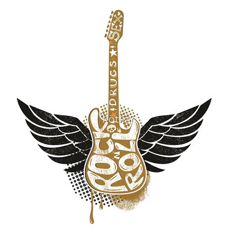 Sex Drugs And Rock N Roll Stickers By Kotliar Redbubble