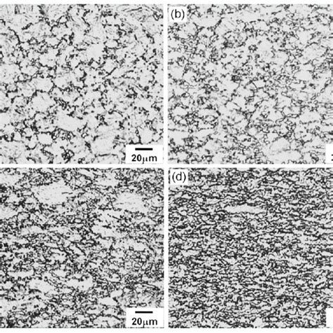 Optical Micrographs Of Quenched Specimen Revealing The Variation Of