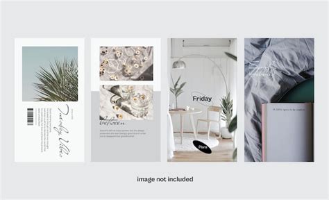 Conjunto De Historias Modernas De Instagram Para Blog Vector Premium