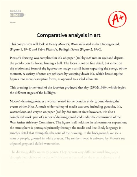 Art History Visual Analysis Essay Example | Sitedoct.org