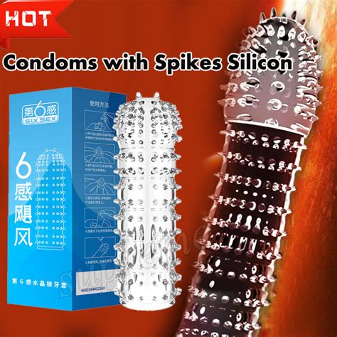 Condoms With Spikes Silicon Asian Fit Spike Condom Sex Or Condums For