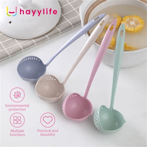 Jual HAYYLIFE Sendok Multifungsi Sendok Dapur 2In1 Sendok Sup