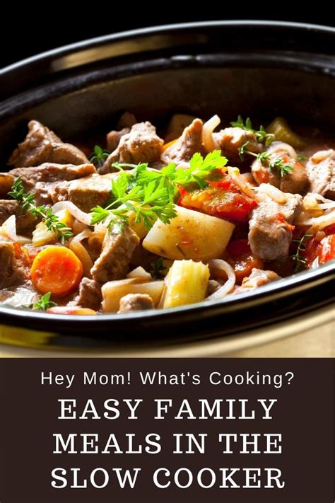 Slow Cooker Family Meal Ideas ~ Hey Mom! What's Cooking?