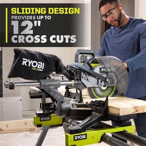 RYOBI ONE HP 18V Brushless Cordless 10 Sliding Compound Miter Saw Kit