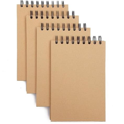 Jual Notebook Spiral A7 Simple Basic Kraft Buku Tulis Polos Spiral