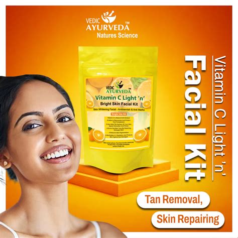 Vitamin C Facial Kit For Glowing Skin Reduces Fine Line