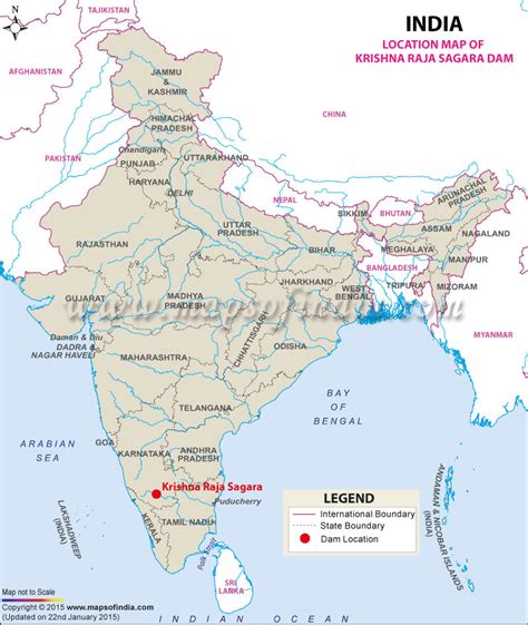 Krishna Raja Sagara Dam, Karnataka: Address, Map, Facts and Information