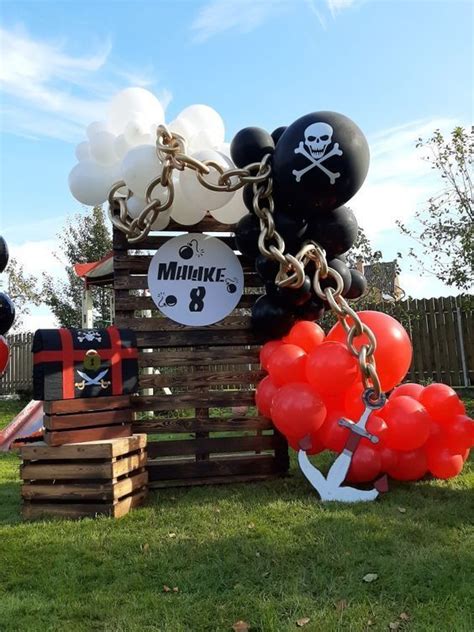 26 Lindas Decoraciones Con Globos Para Fiesta De Piratas Fiesta De Piratas Decoraciones De