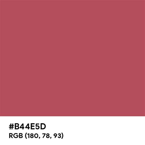 Holly Berry Color Hex Code Is B44e5d