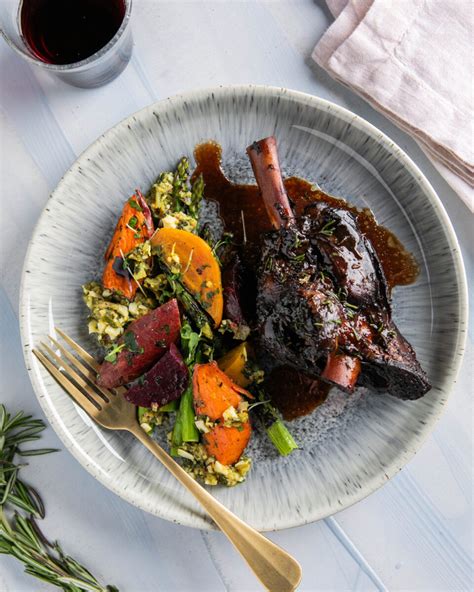 Burgundy Braised Lamb Shank Dinner Table Magazine