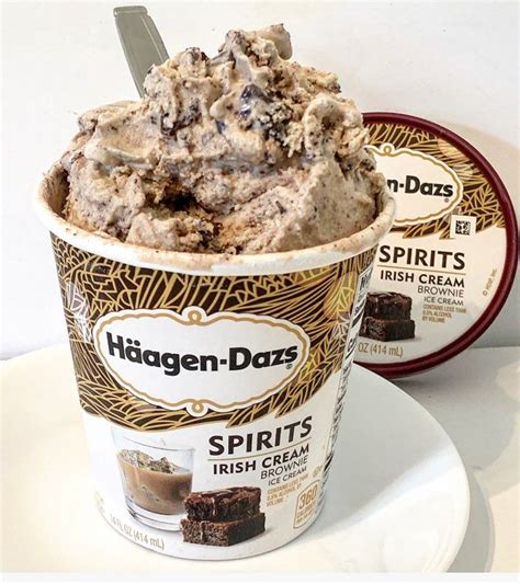 Haagen Dazs Spirits Irish Cream Brownie Baking Sweet Sweet Tooth No Bake Desserts