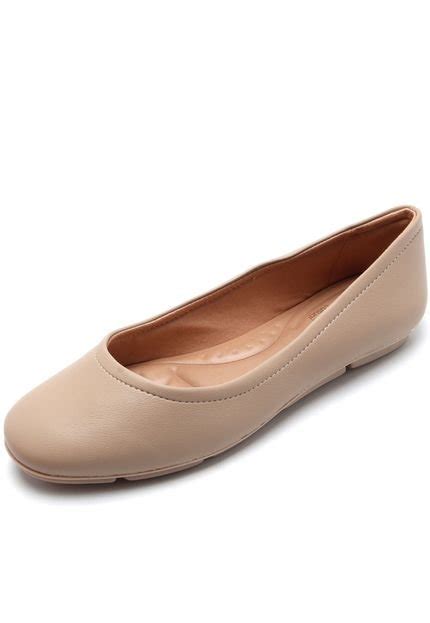 Sapatilha Comfortflex Lisa Nude Compre Agora Dafiti Brasil