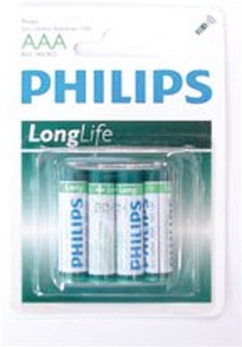 Philips Batterij Longlife Aaa Stuks Pakjes Van Stuks Bol