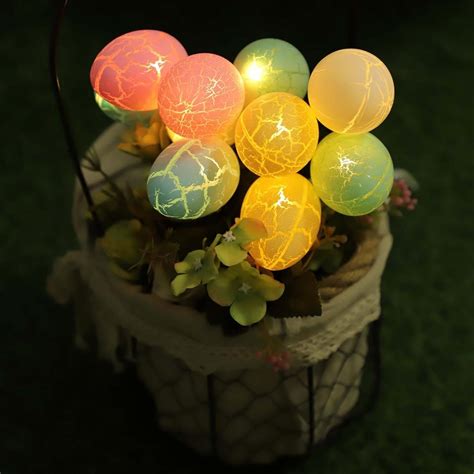 Amazon Easter Egg Lights Outdoor Decorations Solar Easter Crack