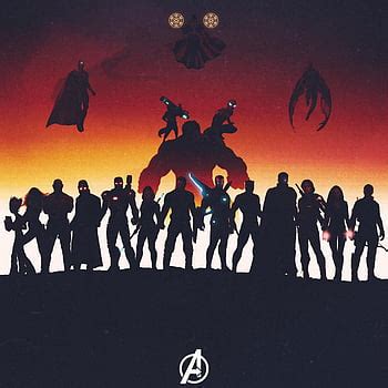 Marvel Superhero Silhouette