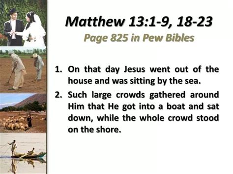 Ppt Matthew 131 9 18 23 Page 825 In Pew Bibles Powerpoint Presentation Id1391827