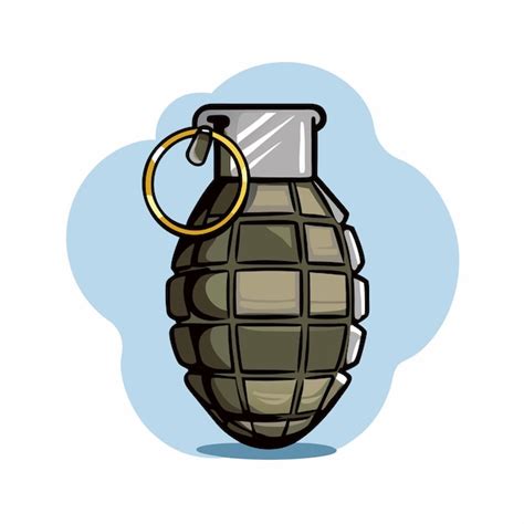 Military Grenade Vector Art Bomb Clipart for Explosion | Premium AI ...