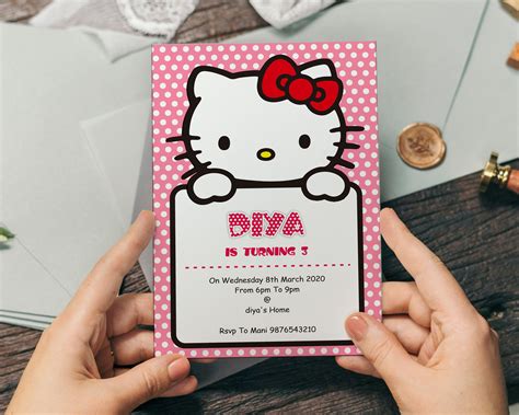 hello kitty birthday invite 6