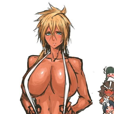 Rule 34 4girls Arrancar Artist Request Big Breasts Bleach Blonde Hair Breasts Cyan Sung Sun