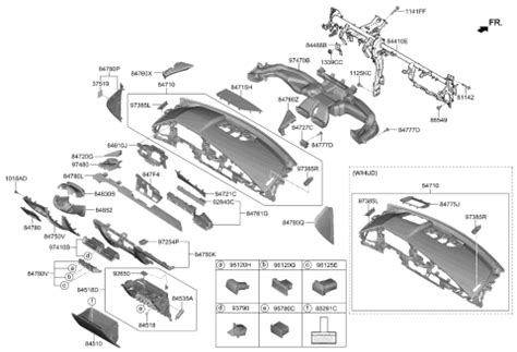 84775AT000CCV Genuine Kia COVER ASSY HEAD UP D