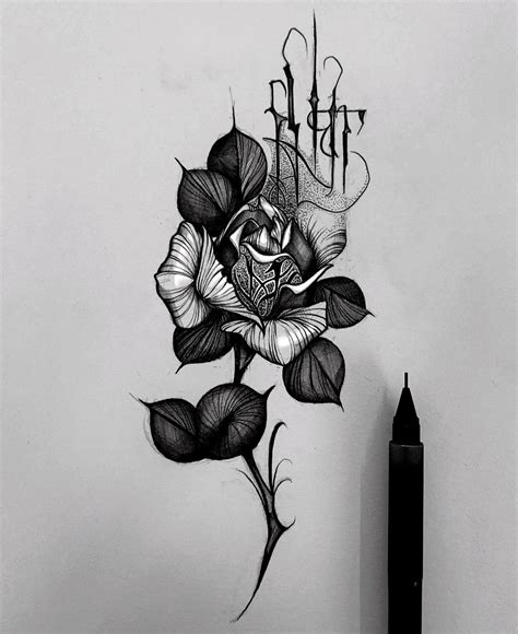 Flower Tattoo Drawings Flower Tattoos Flower Drawing Hand Tattoos