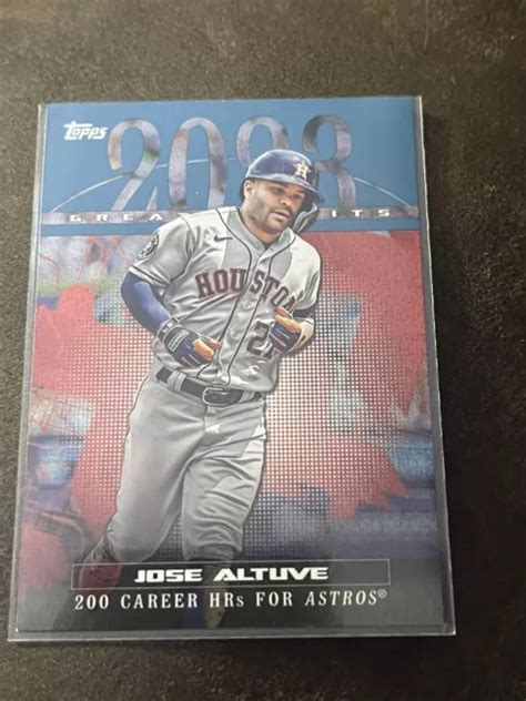 Topps Series Jose Altuve Greatest Hits Blue Parallel Gh