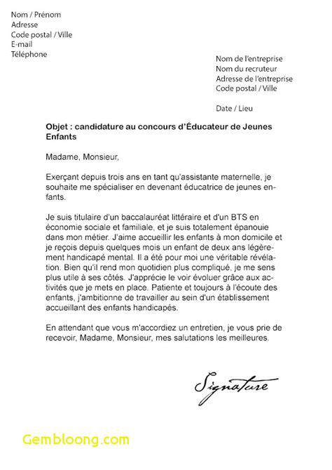 Lettre De Motivation Pour Petite Enfance Laboite Cv Fr