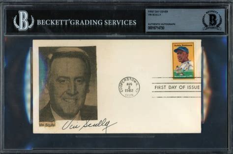 Vin Scully Autographed Memorabilia Signed Photo Jersey Collectibles