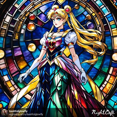 Sailor Moon Stained Glass Evening Gown Ver 2 By Bashfulglowfly On Deviantart