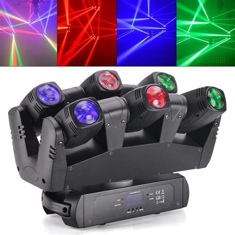 110W LED Moving Head Spider Light 6 Head Beam Moving Head Lights RGBW