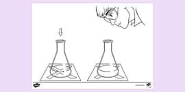 Free Exothermic Reaction Colouring Colouring Sheets