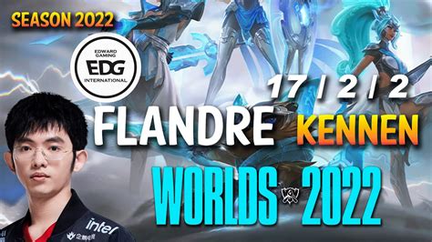 Edg Flandre Kennen Vs Singed Top Na Ranked Worlds 2022 Youtube