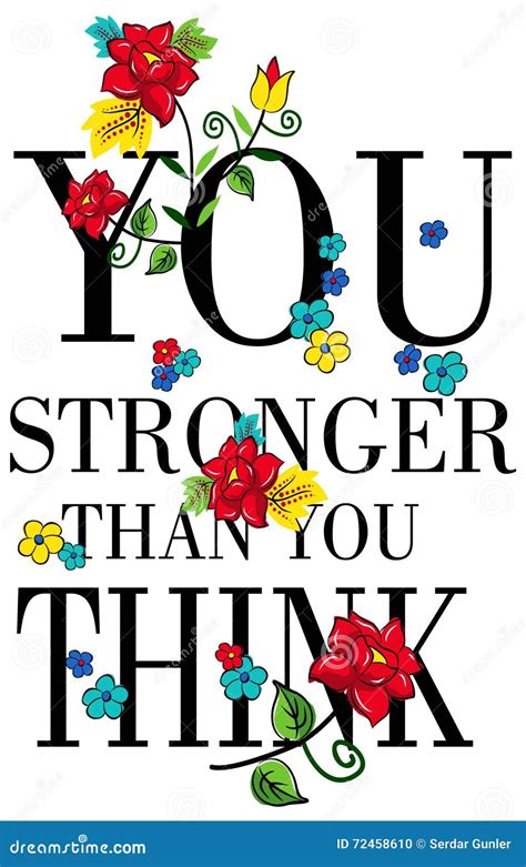 Apparel Quotes You Are Stronger Than You Think Poster With A Romantic