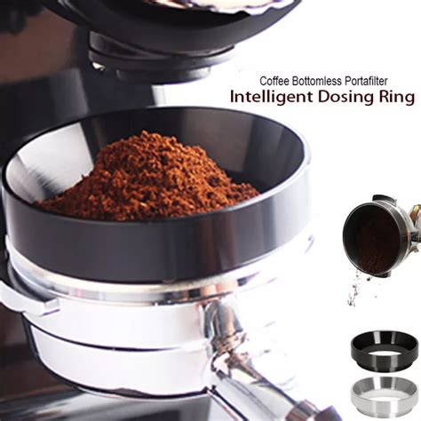 One Two Cups Dosing Ring Portafilter Espresso Machine Stainless Steel