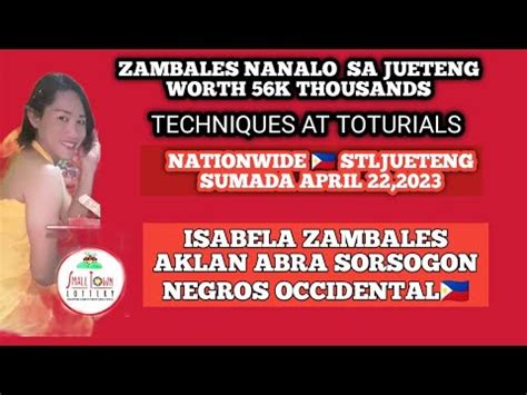 K Zambales Nanalo Ng Tumbok Sa Jueteng Plus Nationwide Stljueteng