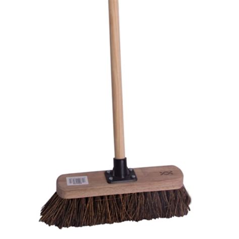 CleanSource 12 STIFF Bassine Wooden Broom Handle Complete JanPal