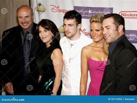 Dr. Phil McGraw, Robin McGraw, Jordan McGraw, Erica Dahm and Jay McGraw Editorial Photography ...