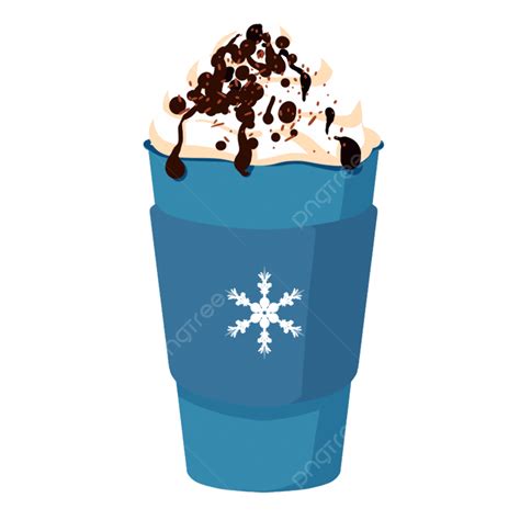 Hot Cocoa Cup Clipart Vector Christmas Chocolate Sauce Azurite