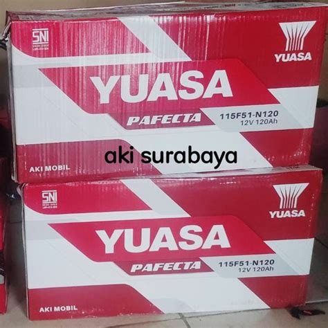 Jual Aki Basah Mobil Accu Yuasa Pafecta N 120 12v 120Ah 115F51 Yuasa