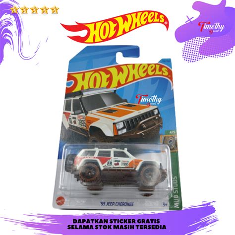 Hot Wheels Th Reg Jeep Cherokee Putih Mud Studs Lazada Indonesia
