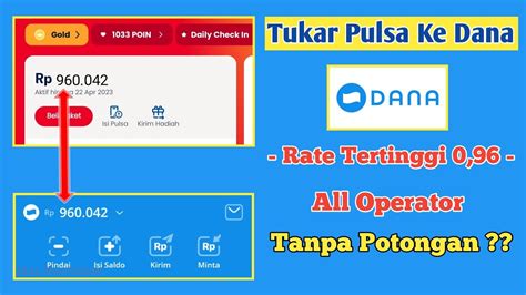 Cara Tukar Pulsa Jadi Saldo Dana Terpercaya Convert Pulsa Ke Dana