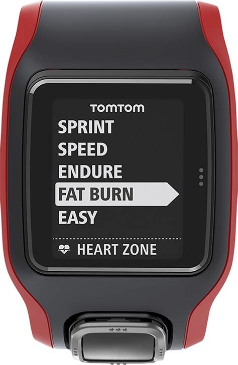 Customer Reviews TomTom Multi Sport Cardio GPS Watch Black Red 1RH0